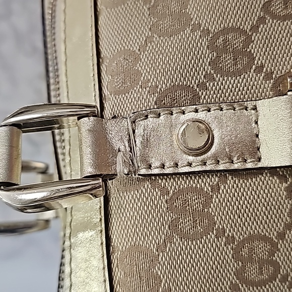 Gucci Abbey Tote Bag Tan & Gold Top Handle UPDATED β¨οΈ π - Picture 16 of 17
